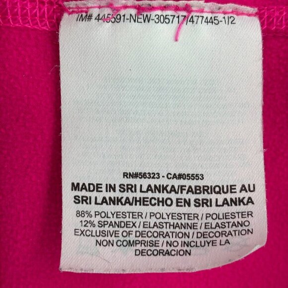 Nike Pro Hooded Sweatshirt Womens Size L Pink Pullover Hoodie Thumbhole Sleeves - Picture 12 of 13